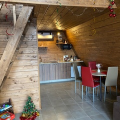 Загородный клуб По Щучьему Велению Коричневый домик в стиле A-Frame с чаном, Новая Усмань, Воронежская область