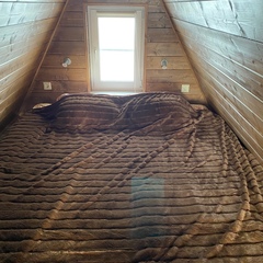 Загородный клуб По Щучьему Велению Коричневый домик в стиле A-Frame с чаном, Новая Усмань, Воронежская область