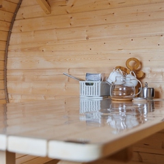 Загородный клуб По Щучьему Велению Коричневый домик в стиле A-Frame с чаном, Новая Усмань, Воронежская область