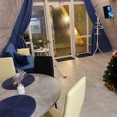 Загородный клуб По Щучьему Велению Белый домик A-frame с чаном, Новая Усмань, Воронежская область