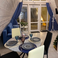 Загородный клуб По Щучьему Велению Белый домик A-frame с чаном, Новая Усмань, Воронежская область