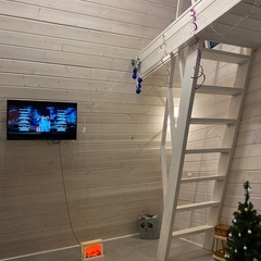 Загородный клуб По Щучьему Велению Белый домик A-frame с чаном, Новая Усмань, Воронежская область