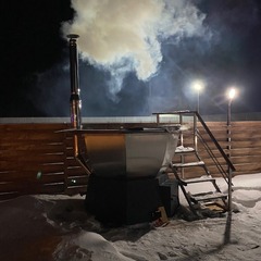 Загородный клуб По Щучьему Велению Белый домик A-frame с чаном, Новая Усмань, Воронежская область