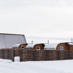 Загородный клуб По Щучьему Велению Белый домик A-frame с чаном, Новая Усмань, Воронежская область