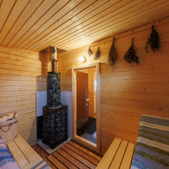 Загородный клуб По Щучьему Велению Белый домик A-frame с чаном, Новая Усмань, Воронежская область