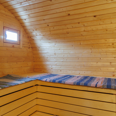 Загородный клуб По Щучьему Велению Белый домик A-frame с чаном, Новая Усмань, Воронежская область