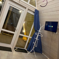 Загородный клуб По Щучьему Велению Белый домик в стиле A-Frame на берегу реки, Новая Усмань, Воронежская область