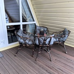 Загородный клуб По Щучьему Велению, коричневый домик в стиле A-Frame с чаном, Новая Усмань, Воронежская область