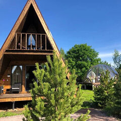 База отдыха Рай в шалаше в Коробицино, Выборгский район, Ленинградская область