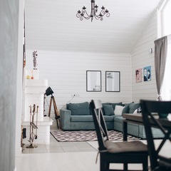 Коттедж Панорама. Дом с панорамными окнами и видом на лес, Республика Карелия