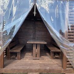 Загородный клуб По Щучьему Велению, коричневый домик в стиле A-Frame на берегу реки, Новая Усмань, Воронежская область