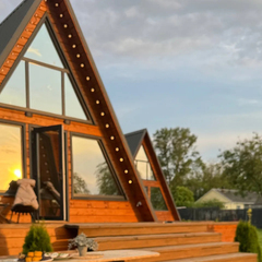 Глэмпинг А-фрейм Бережок, Тверская область