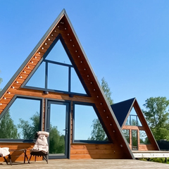 Глэмпинг А-фрейм Бережок, Тверская область