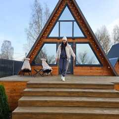 Глэмпинг А-фрейм Бережок, Тверская область