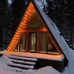 Гостевой дом А-фрейм с баней, Московская область