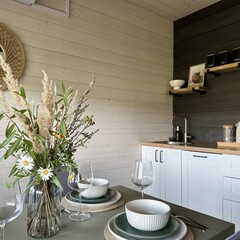 Глэмпинг Sheluha house Дом с камином и панорамными окнами, Московская область