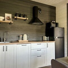 Глэмпинг Sheluha house Дом с камином и панорамными окнами, Московская область