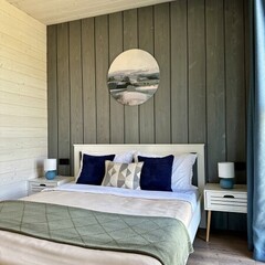 Глэмпинг Sheluha house Дом с камином и панорамными окнами, Московская область