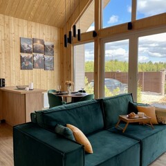 Глэмпинг Sheluha house Дом с сауной и чаном , Московская область