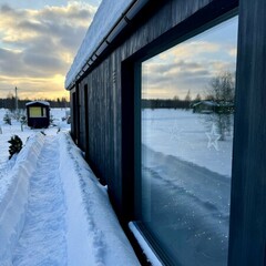 Глэмпинг Sheluha house Дом для уединения с камином около леса, Московская область