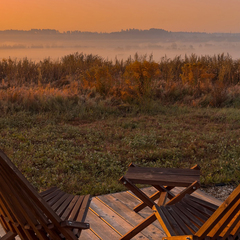 Глэмпинг Sheluha house Барн2 с панорамным видом, Московская область