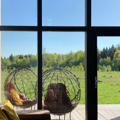 Глэмпинг Sheluha house Барн2 с панорамным видом, Московская область