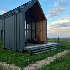Глэмпинг Sheluha house Барн2 с панорамным видом, Московская область