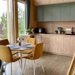 Глэмпинг Sheluha house Отличная инфраструктура поселка и сауна в домике, Московская область