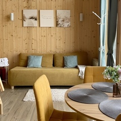 Глэмпинг Sheluha house Отличная инфраструктура поселка и сауна в домике, Московская область