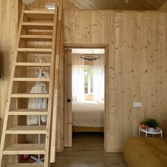 Глэмпинг Sheluha house Отличная инфраструктура поселка и сауна в домике, Московская область