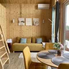 Глэмпинг Sheluha house Отличная инфраструктура поселка и сауна в домике, Московская область