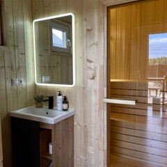 Глэмпинг Sheluha house Отличная инфраструктура поселка и сауна в домике, Московская область