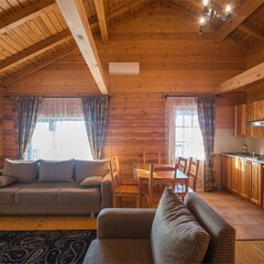 Коттеджный комплекс Альпийские дома на горнолыжном курорте Свияжские холмы, Татарстан