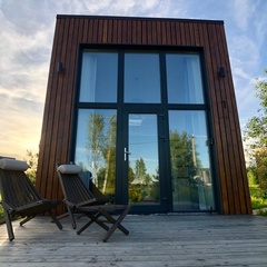 Глэмпинг Sheluha house Уютный Tiny House с мансардным окном, Московская область