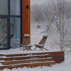 Глэмпинг Sheluha house Уютный Tiny House с мансардным окном, Московская область