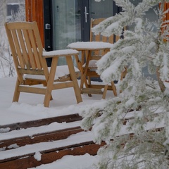 Глэмпинг Sheluha house Уютный Tiny House с мансардным окном, Московская область