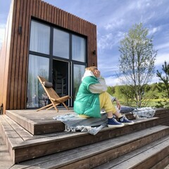 Глэмпинг Sheluha house Уютный Tiny House с мансардным окном, Московская область