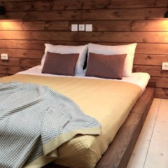 Глэмпинг Sheluha house Уютный Tiny House с мансардным окном, Московская область