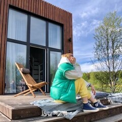 Глэмпинг Sheluha house Уютный Tiny House с мансардным окном, Московская область