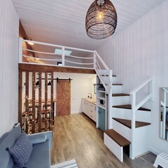 Глэмпинг Sheluha house Уютный Tiny House с мансардным окном, Московская область