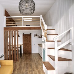 Глэмпинг Sheluha house Уютный Tiny House с мансардным окном, Московская область