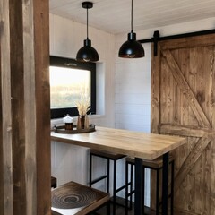 Глэмпинг Sheluha house Уютный Tiny House с мансардным окном, Московская область