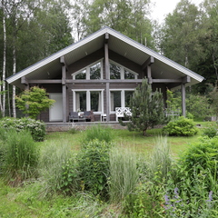 Загородный дом для 6 гостей рядом с лесом и озером в пос. Мысовое, Ленинградская область