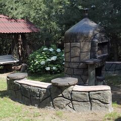 Дом из сруба на большой зеленой территории , Московская область