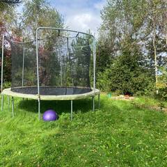 Дом из сруба на большой зеленой территории , Московская область