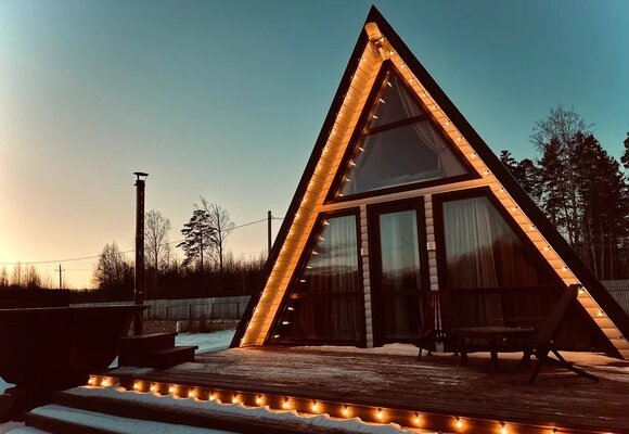 Внешний вид. Дом А-фрейм