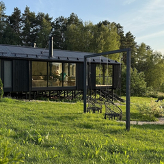 Дом Кедр Видовой с панорамной сауной и чаном Лес_Озеро_Дом, Московская область