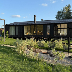 Дом Кедр Видовой с панорамной сауной и чаном Лес_Озеро_Дом, Московская область