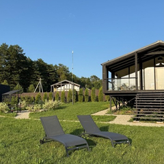 Дом Кедр Видовой с панорамной сауной и чаном Лес_Озеро_Дом, Московская область