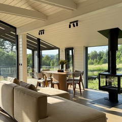 Дом Кедр Видовой с панорамной сауной и чаном Лес_Озеро_Дом, Московская область